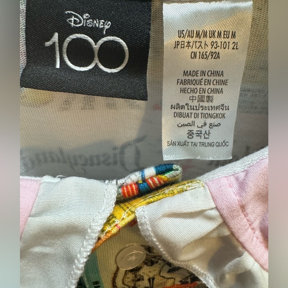 Disney Parks Disney 100 Era Collection Retro Vtg Collared Tunic Dress sz M NWT - Picture 5 of 5